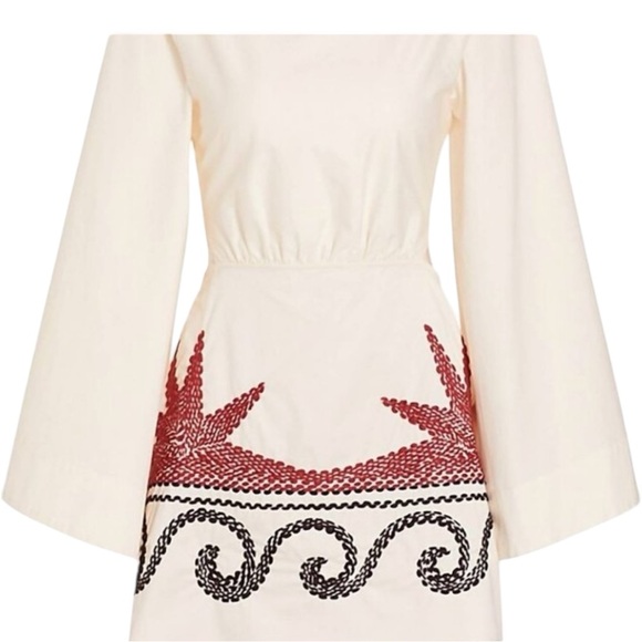 Johanna Ortiz Ocean Oasis Long Sleeve Cutout Mini Dress, M - Picture 4 of 8